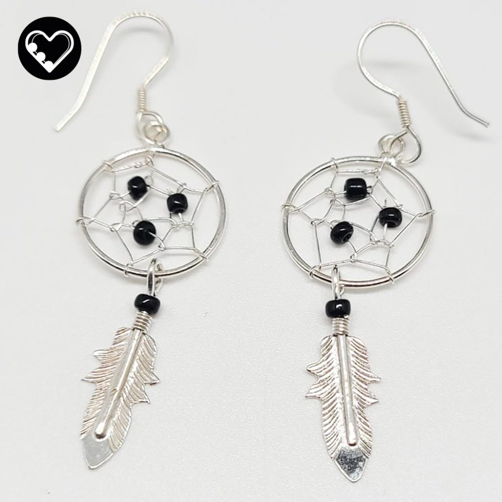 Dream catcher earrings